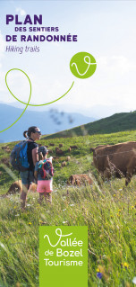Plan des sentiers Vallée de Bozel Tourisme 2025