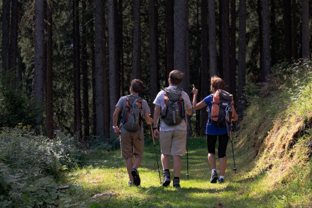 Hiking with mountain guide