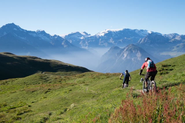 Mountain biking, e-bike, cycling