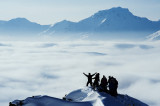 Randonneurs dans les 3 Vallées