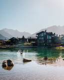 Baignade lac du Praz
