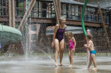 Swimming pool and water slide