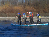 Paddle Géant sur 'Isère entre Gilly et Frontenex