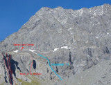 Grande voie : Voie Cassien - Le Grand Bec - Planay