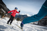 Ski de fond en famille avec vue sur le Grand Bec