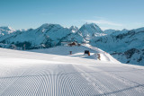 First Tracks at the summit of Courchevel