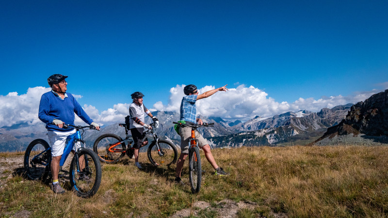 Itinerary electric bike - Loze mountain pass - Courchevel - Meribel