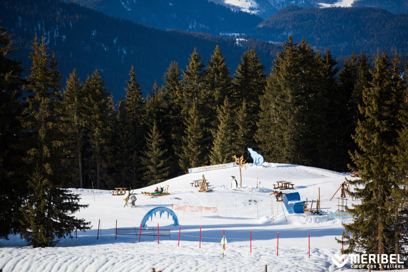 Inuits slopes in the Méribel forest, a childs paradise