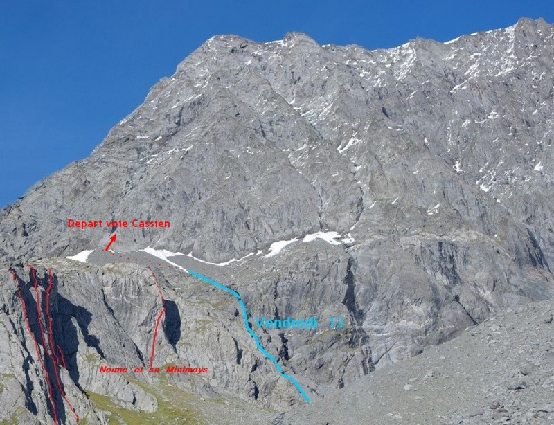 Grande voie : Voie Cassien - Le Grand Bec - Planay
