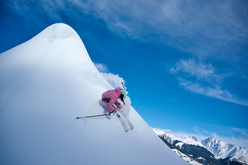Hors piste à la Plagne