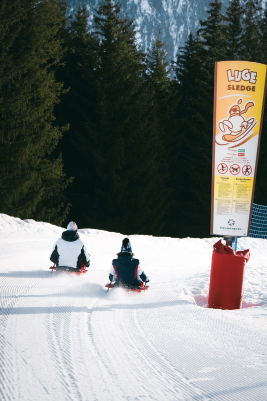 Sledge slope (Courchevel 1850 - Courchevel Village)_Courchevel - © David André Sledge slope (Courchevel 1850 - Courchevel Village)_Courchevel