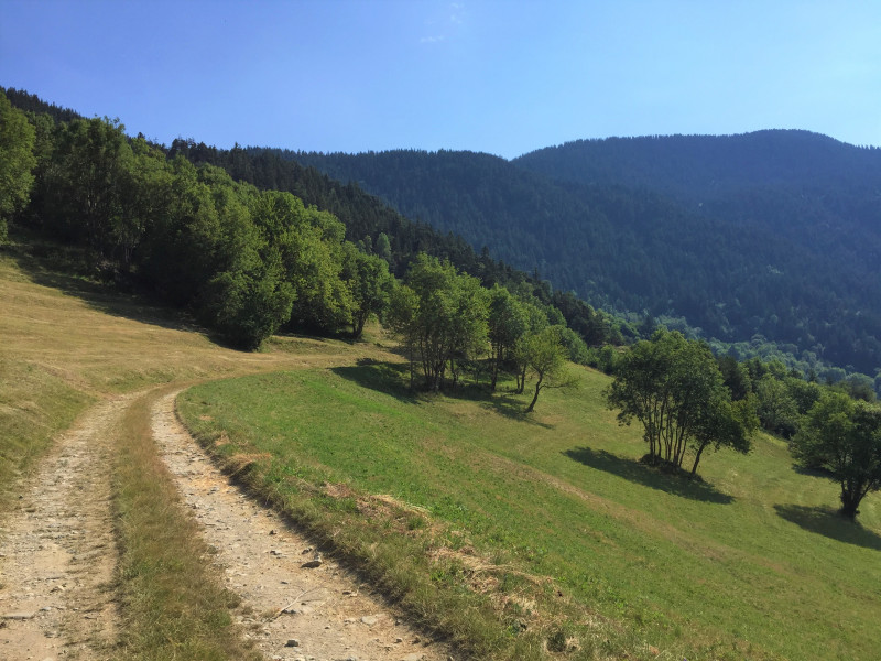 Vue depuis le chemin sur la boucle du Dou de St Maurice - Feissons sur Salins - © Nadia Chevassu Vue depuis le chemin sur la boucle du Dou de St Maurice - Feissons sur Salins