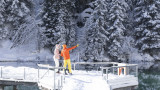 Raquettes à neige avec un guide_Bozel