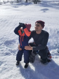 Raquettes à neige avec un guide_Bozel