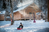 Les chalet Huttopia de Bozel