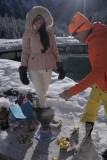 Raquettes à neige avec un guide_Bozel