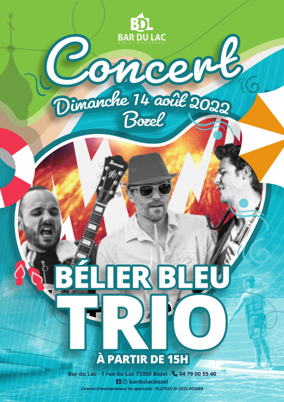 Belier Bleu Trio - Bar du lac Bozel
