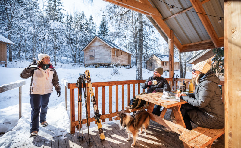 Les chalet Huttopia de Bozel